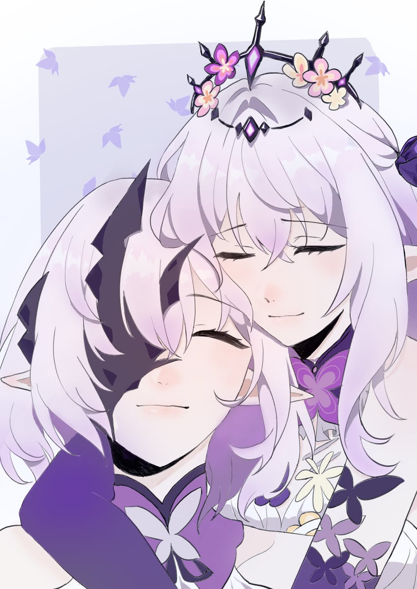 castorice and polyxia (honkai and 1 more) drawn by xiaobao