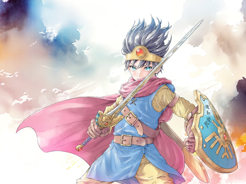 roto and hero (dragon quest and 1 more) drawn by momo_oddeye