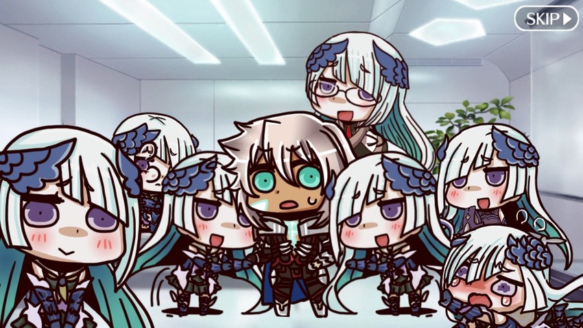 mash kyrielight, brynhild, and siegfried (fate and 1 more) drawn by teramoto_kaoru