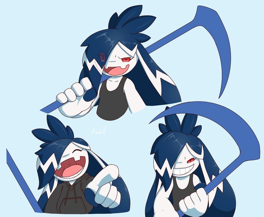 absol and tinkaton (pokemon) drawn by mawaifu