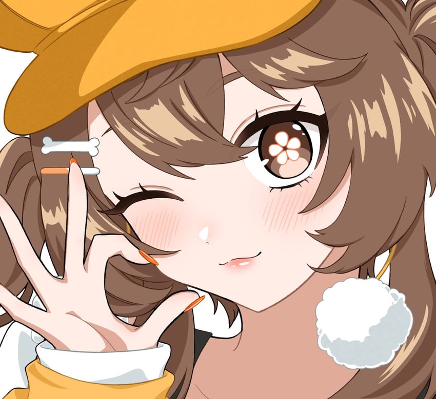 aki orange (indie virtual youtuber) drawn by hitotose_0814