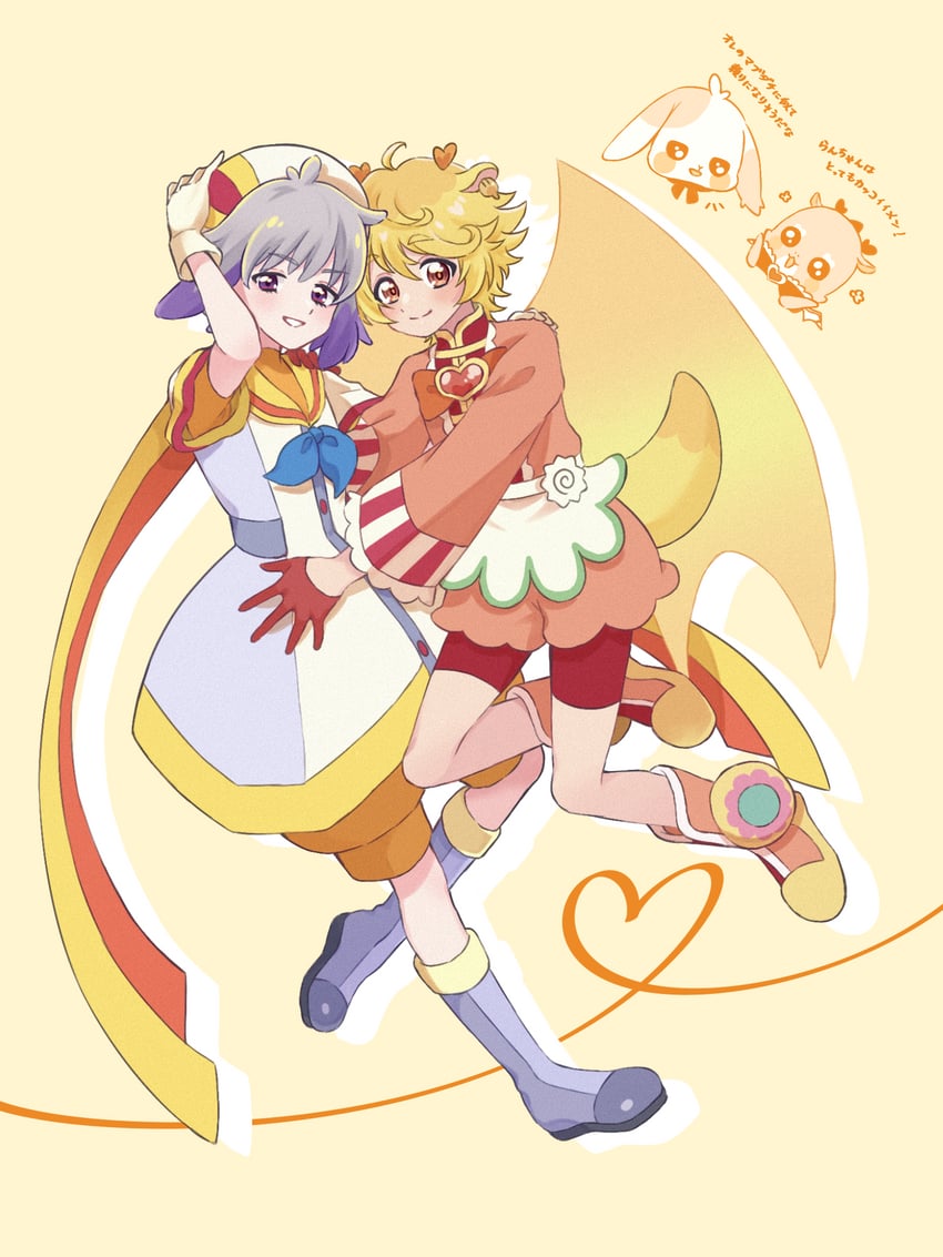 toyama daifuku and mem-mem (precure and 2 more) drawn by shigen_pr