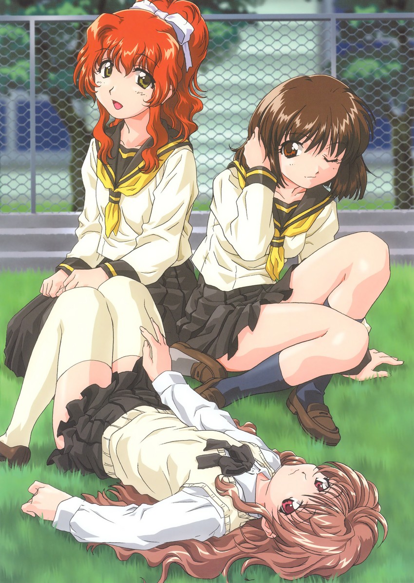 morino ichigo, herikawa koishi, and misumi kaede (onegai teacher) drawn by uon_taraku