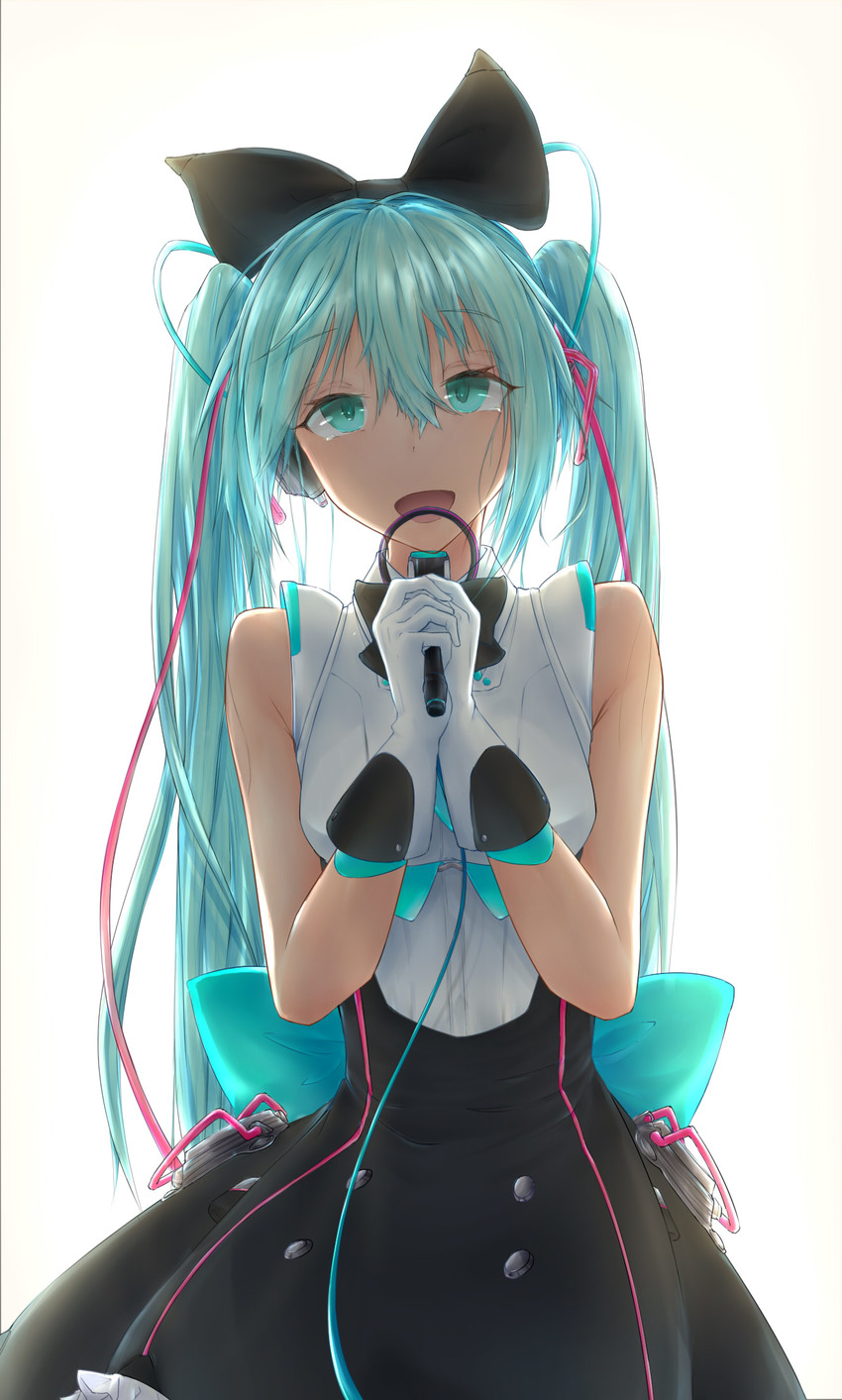 hatsune miku and magical mirai miku (vocaloid and 1 more) drawn by yumeji