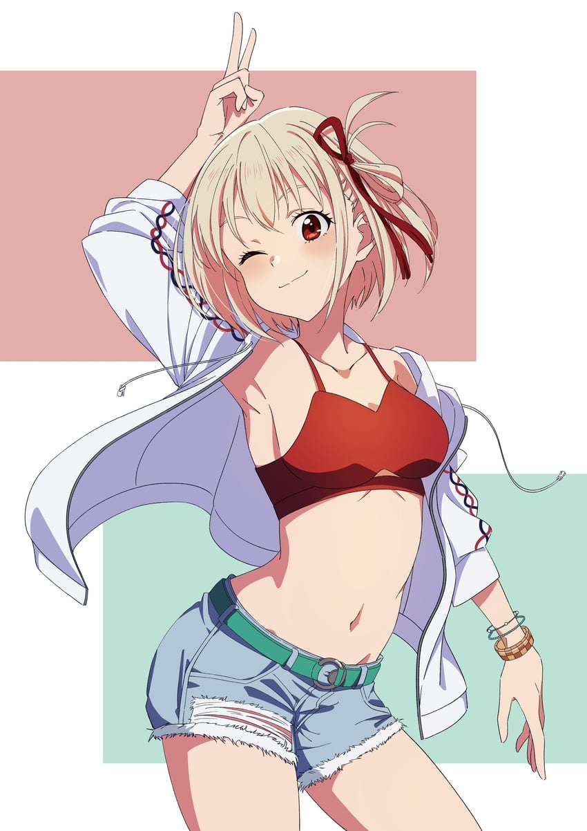 nishikigi chisato (lycoris recoil) drawn by ryuryu_7150