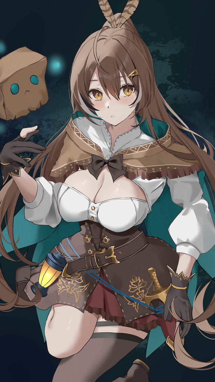 nanashi mumei and friend (hololive and 1 more) drawn by udonpan