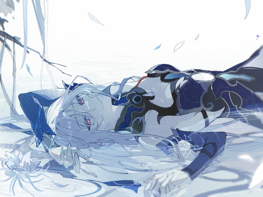 jingliu (honkai and 1 more) drawn by yue_(shemika98425261)