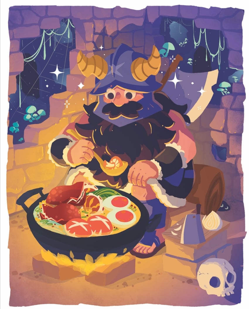 senshi (dungeon meshi) drawn by cuhelski