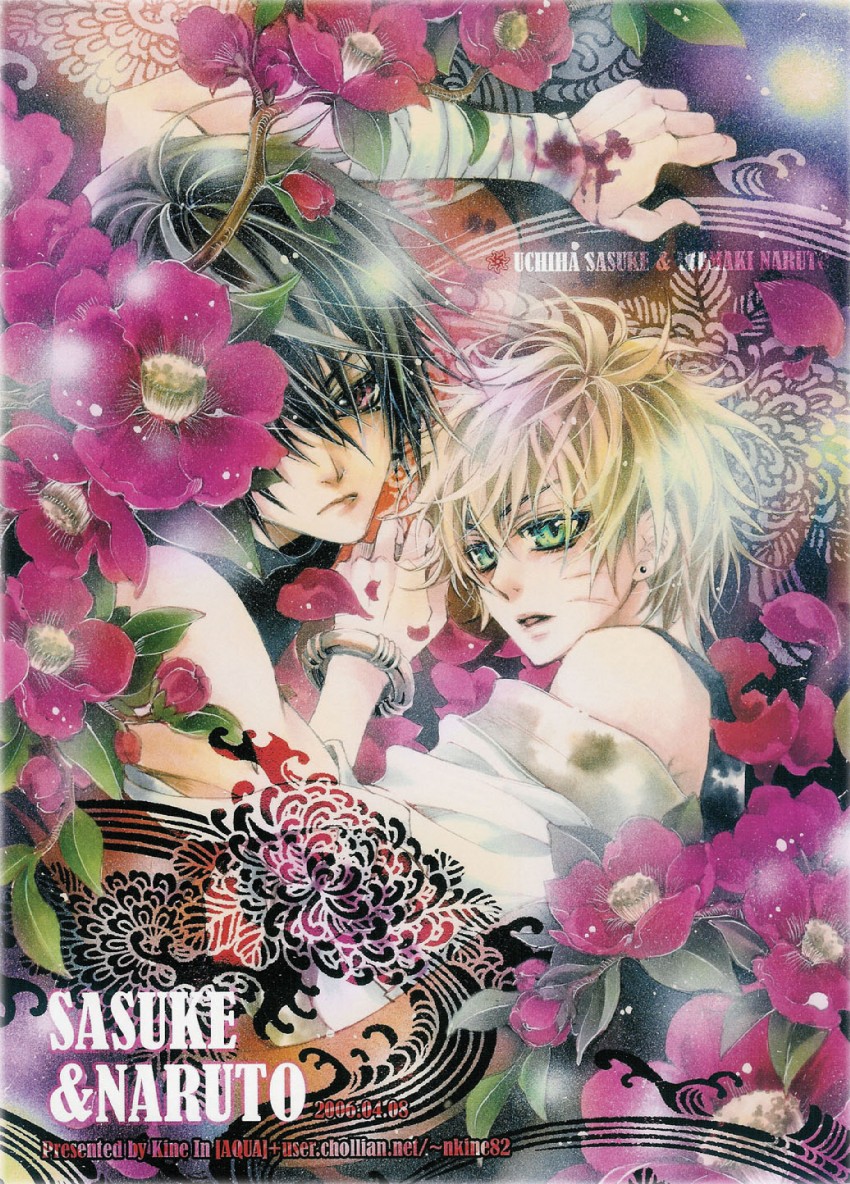 uzumaki naruto and uchiha sasuke (naruto) drawn by lee_sun_young