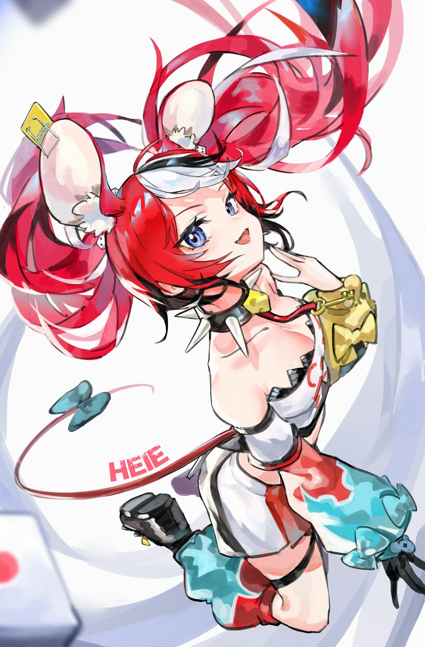 hakos baelz (hololive and 1 more) drawn by heie_art