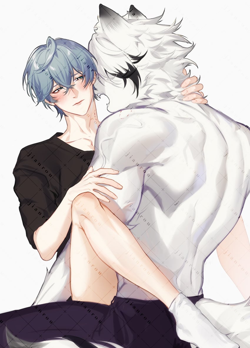 wise and von lycaon (zenless zone zero) drawn by rourouki