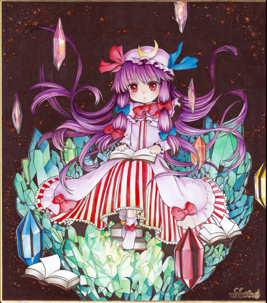 patchouli knowledge (touhou) drawn by mosho