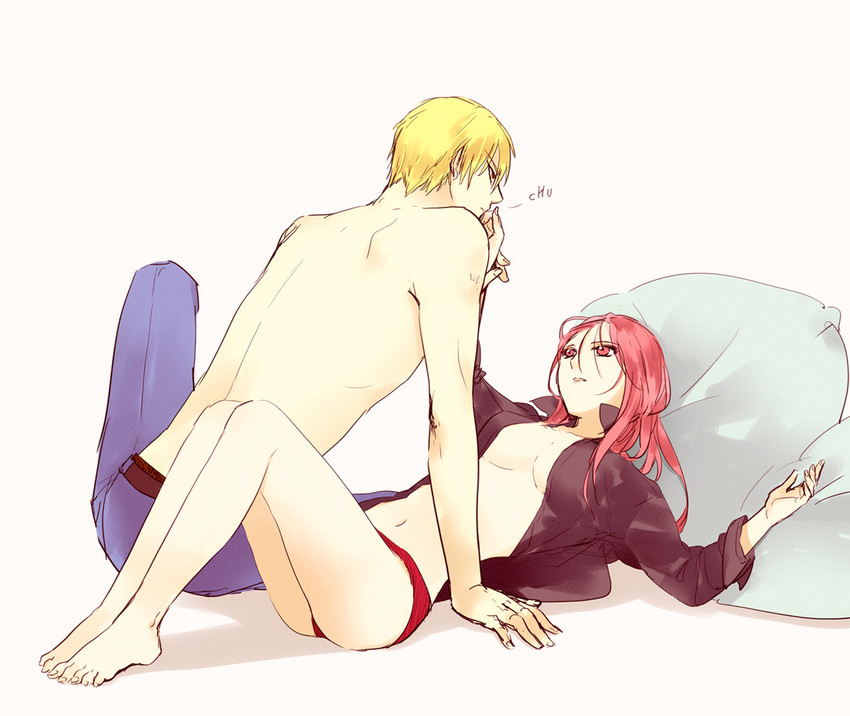 kise ryouta and momoi satsuki (kuroko no basuke) drawn by yasai_(getsu)