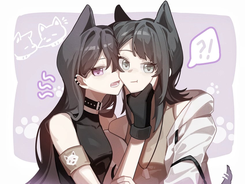 shiina taki and yahata umiri (bang dream! and 1 more) drawn by haobuguniao