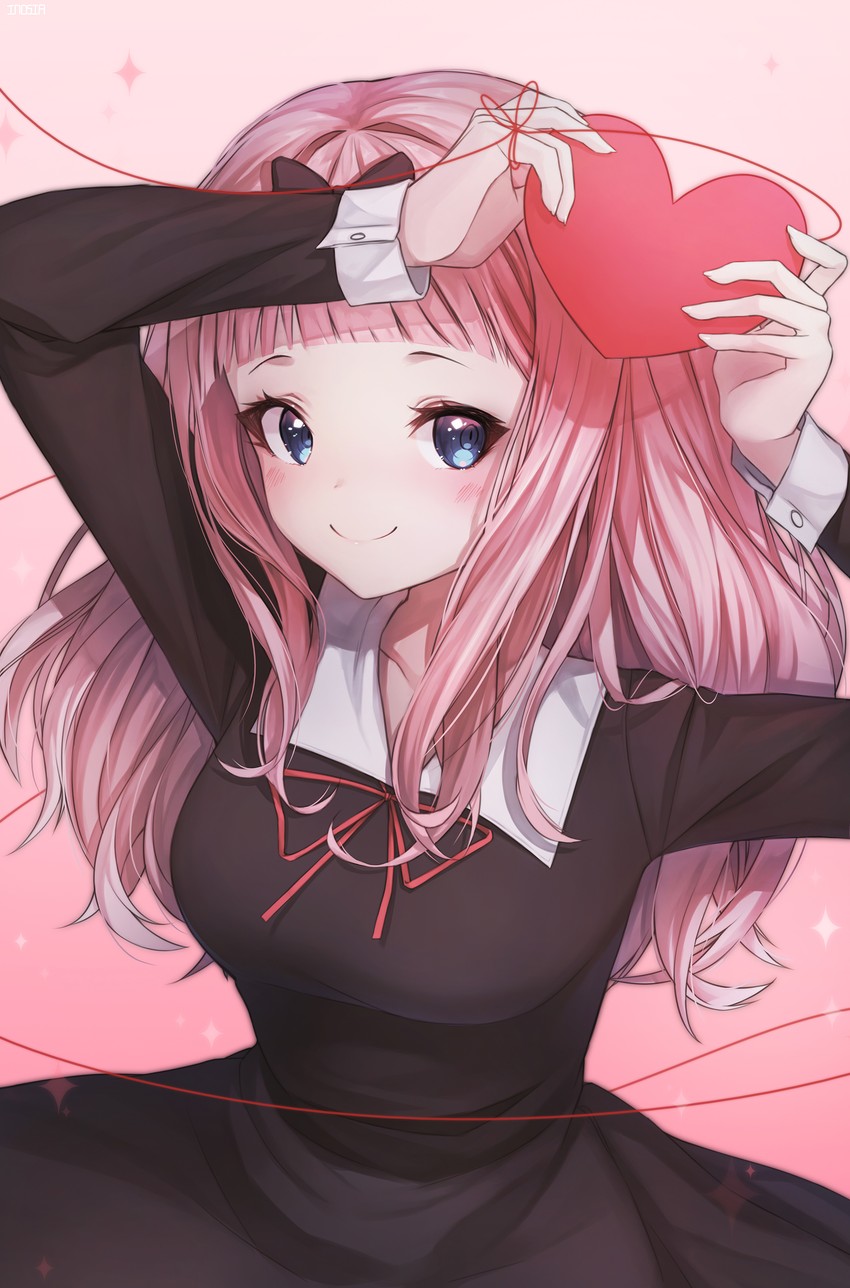 fujiwara chika (kaguya-sama wa kokurasetai ~tensai-tachi no renai zunousen~) drawn by inosia