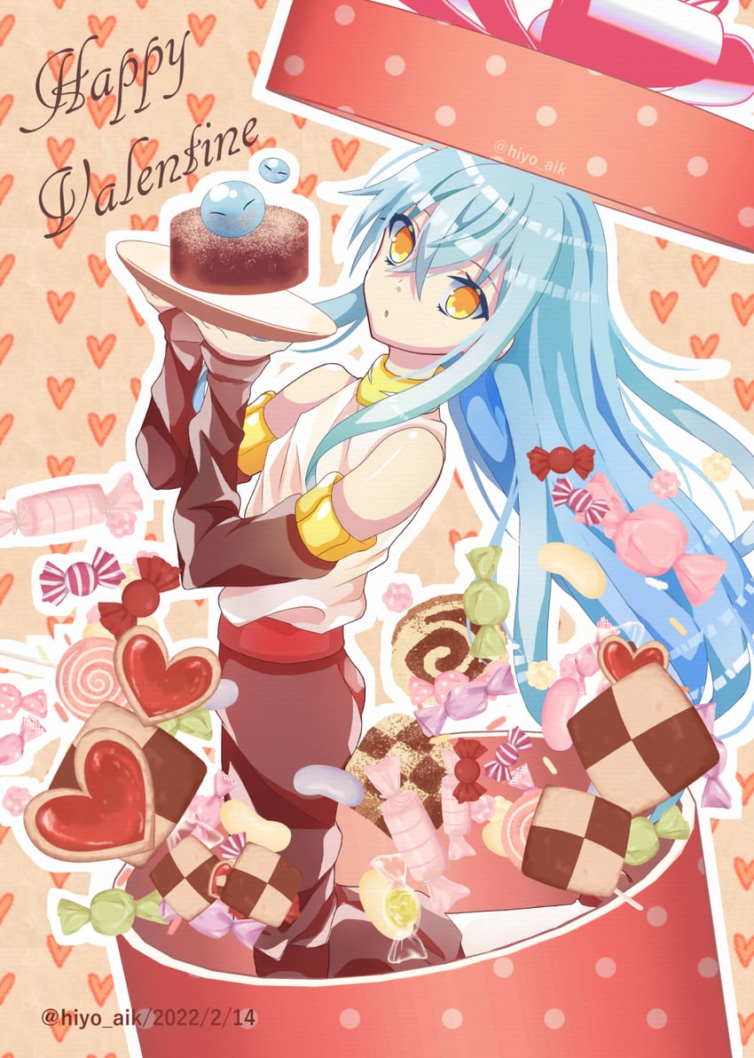 rimuru tempest (tensei shitara slime datta ken) drawn by hiyo_(monstarpinkcat)