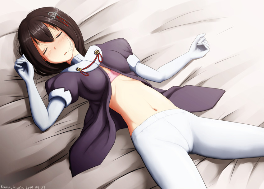 haguro (kantai collection) drawn by kama_iruka