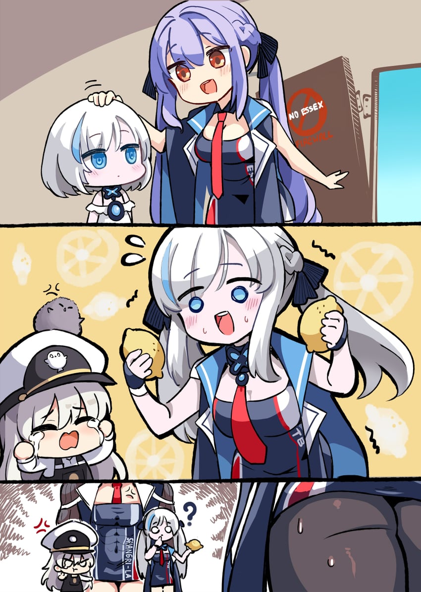 essex, tb, shangri-la, and little enterprise (azur lane) drawn by hm_(hmongt)