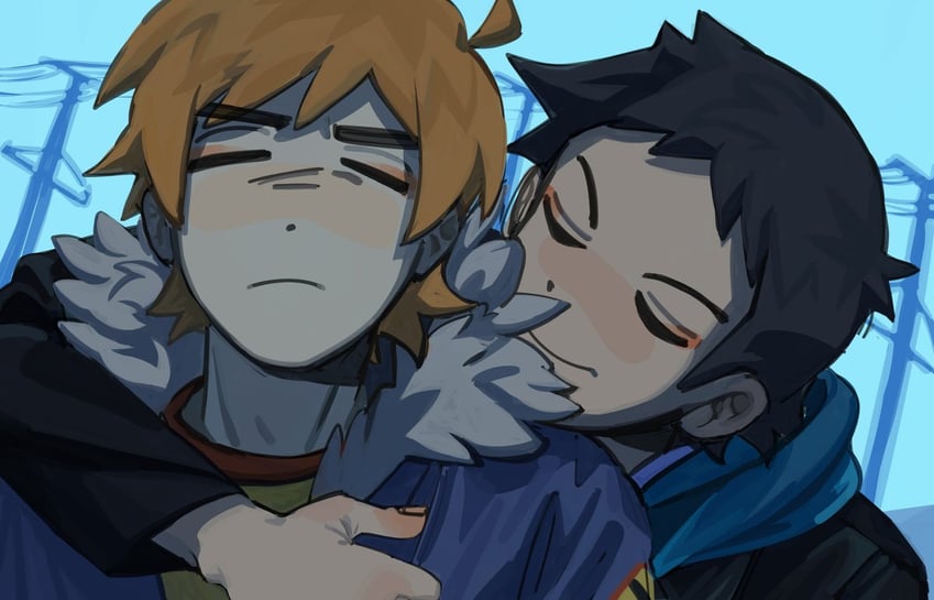 scott pilgrim and wallace wells (scott pilgrim) drawn by 96a5b0