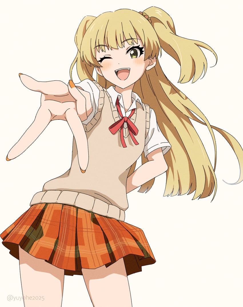 jougasaki rika (idolmaster and 1 more) drawn by yuyohe