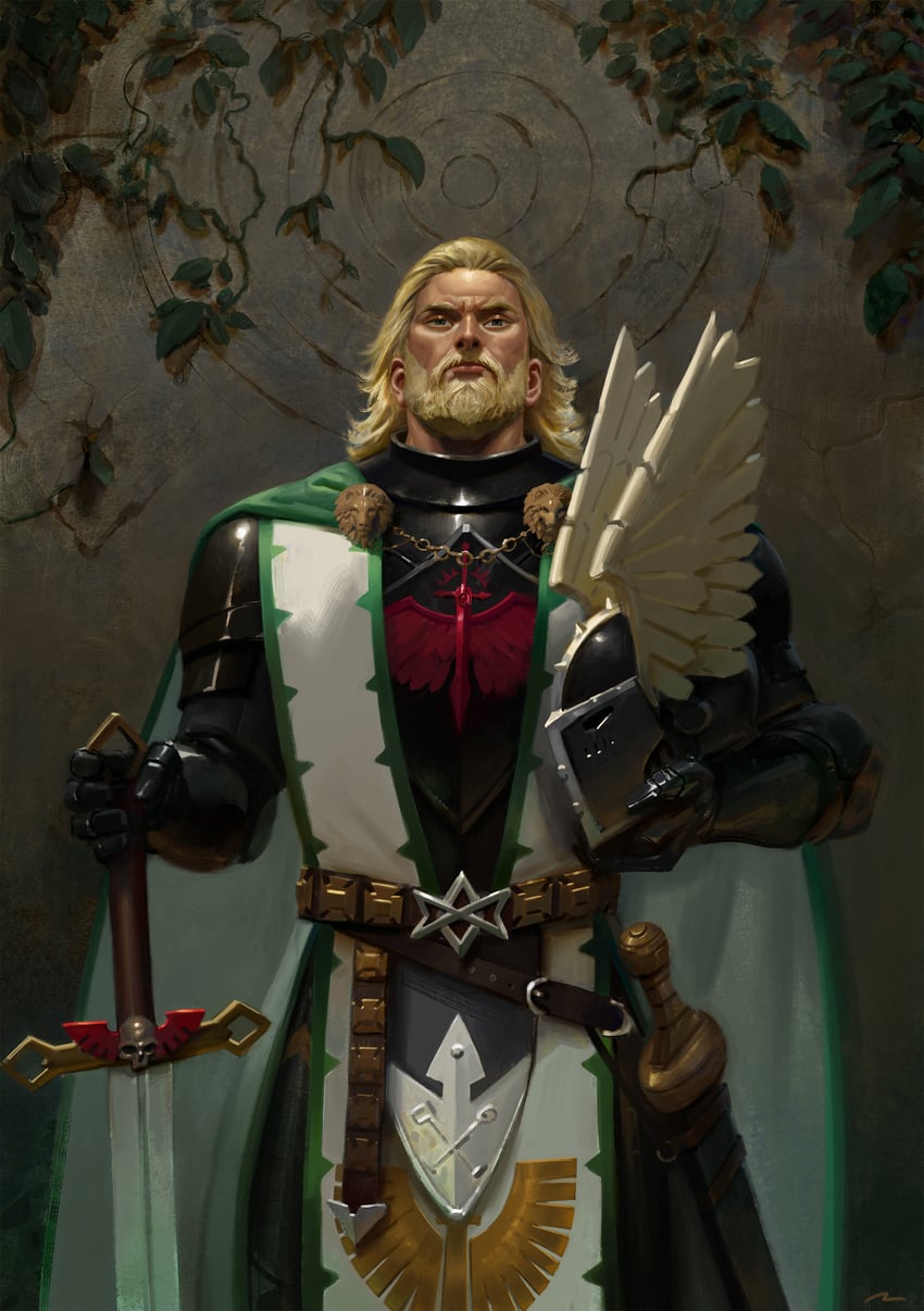lion el'jonson (warhammer 40k) drawn by oruam