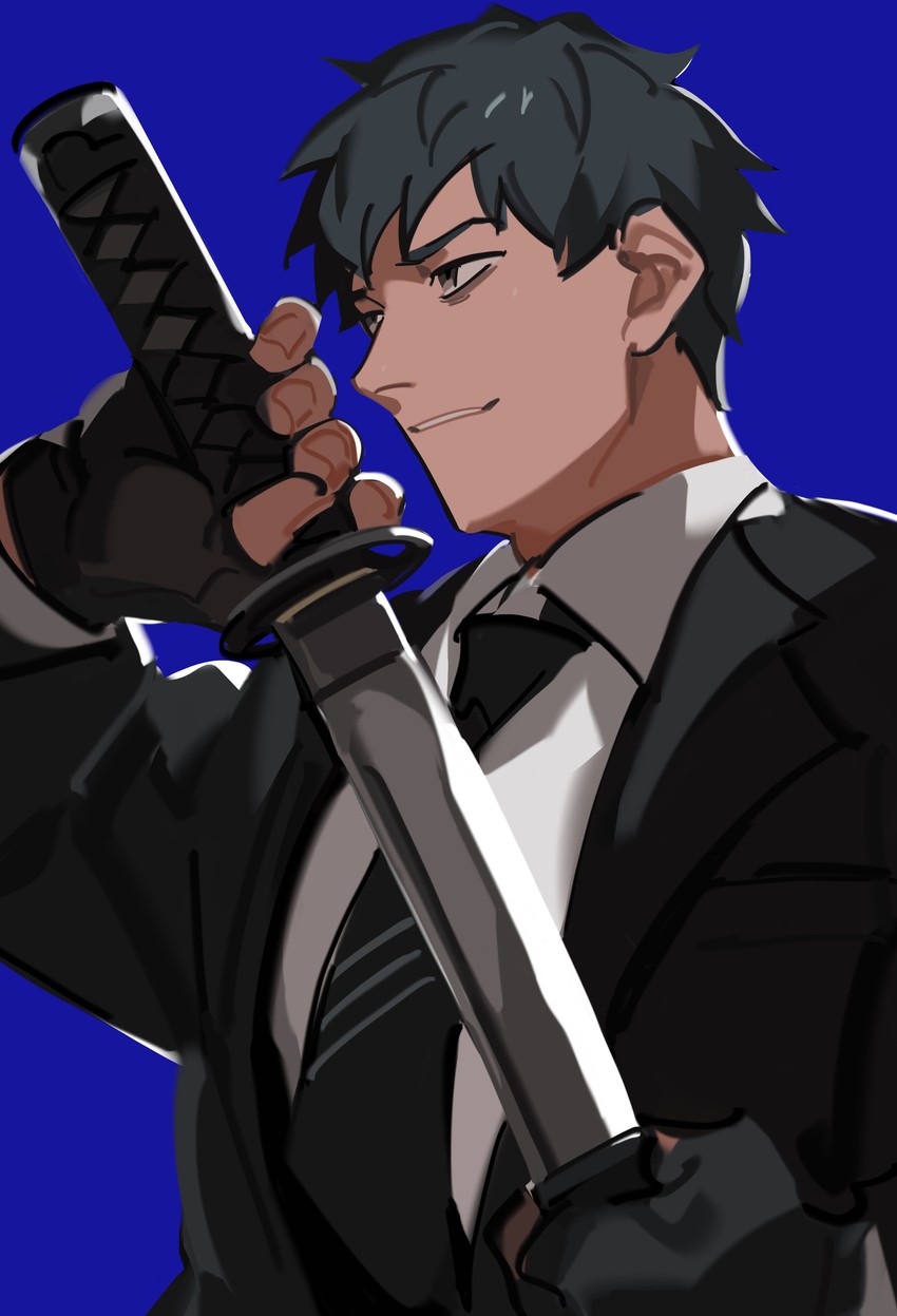 saitou hajime (fate and 1 more) drawn by daemoniks