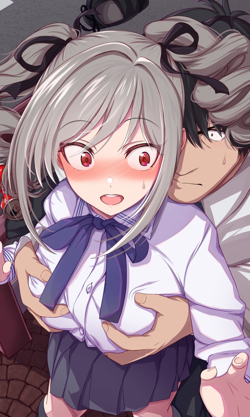 producer and kanzaki ranko (idolmaster and 1 more) drawn by morino_shoutarou