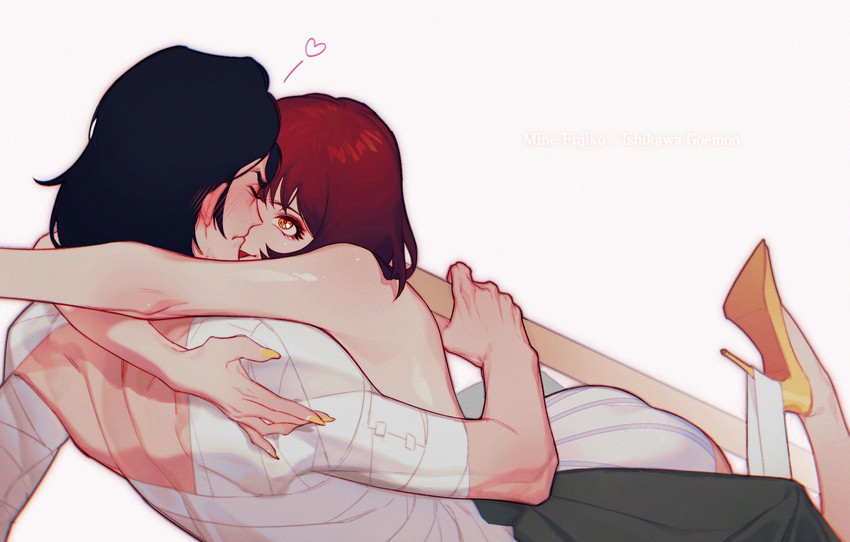 mine fujiko and ishikawa goemon xiii (lupin iii) drawn by sonne431