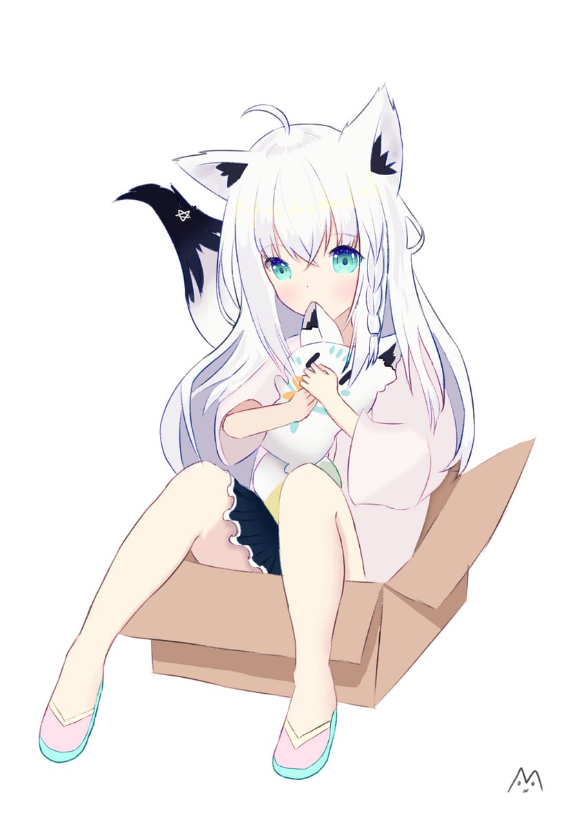 shirakami fubuki and sukonbu (hololive) drawn by moonnight_(user_gwyf2284)
