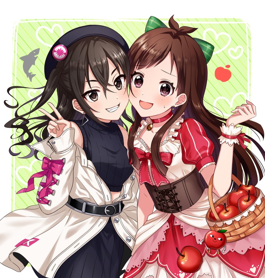 sunazuka akira and tsujino akari (idolmaster and 1 more) drawn by migaku1783