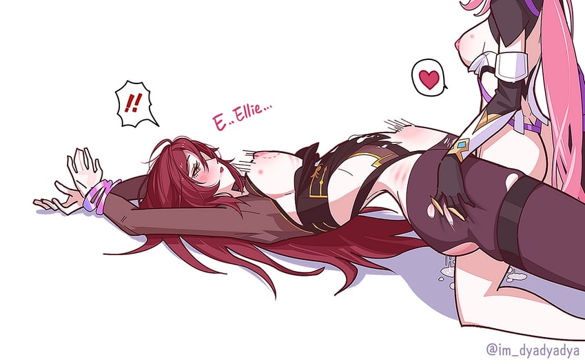 elysia and eden (honkai and 1 more) drawn by dyadyadya