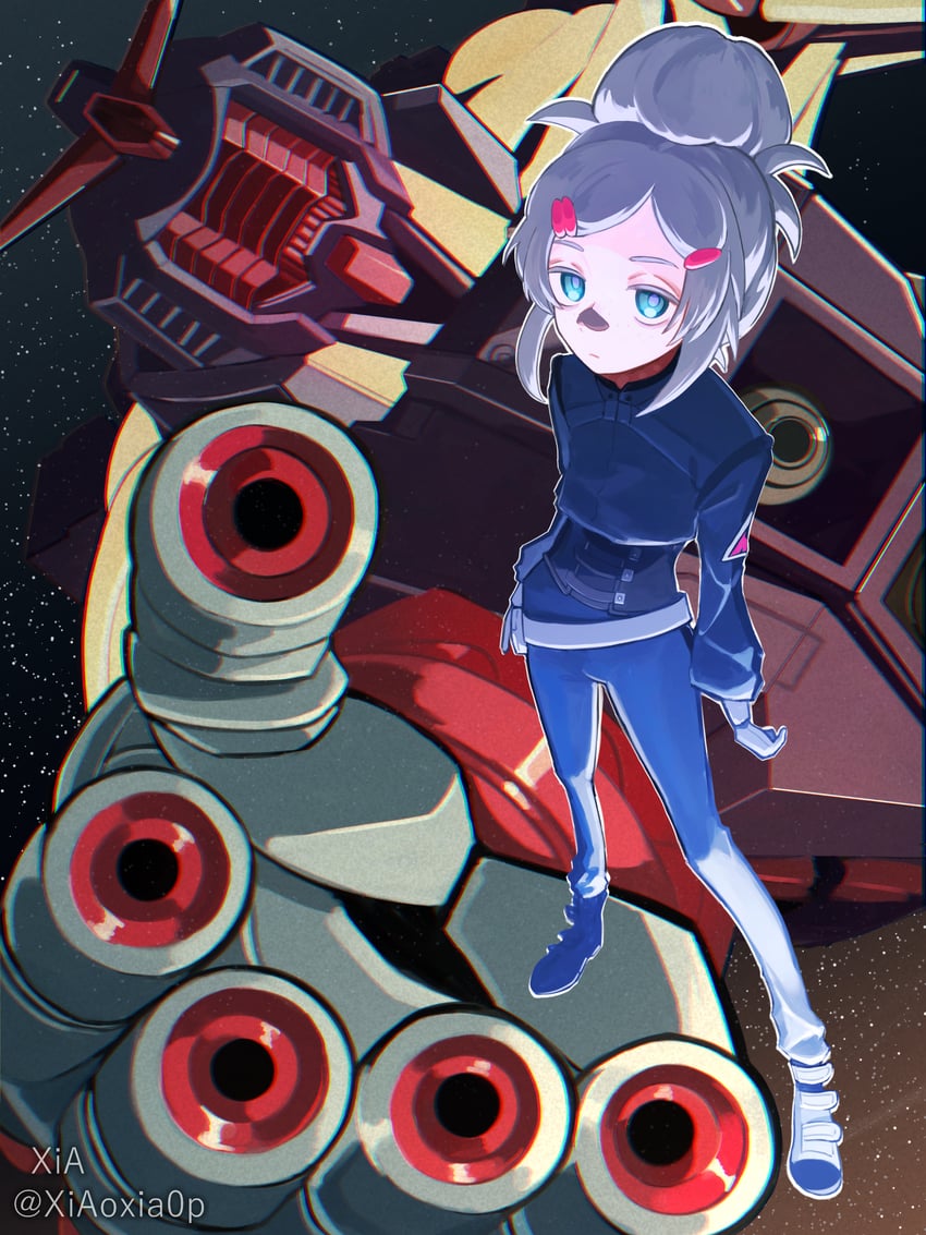 deux murasame and psycho gundam (gundam and 1 more) drawn by xia_(abrixia)