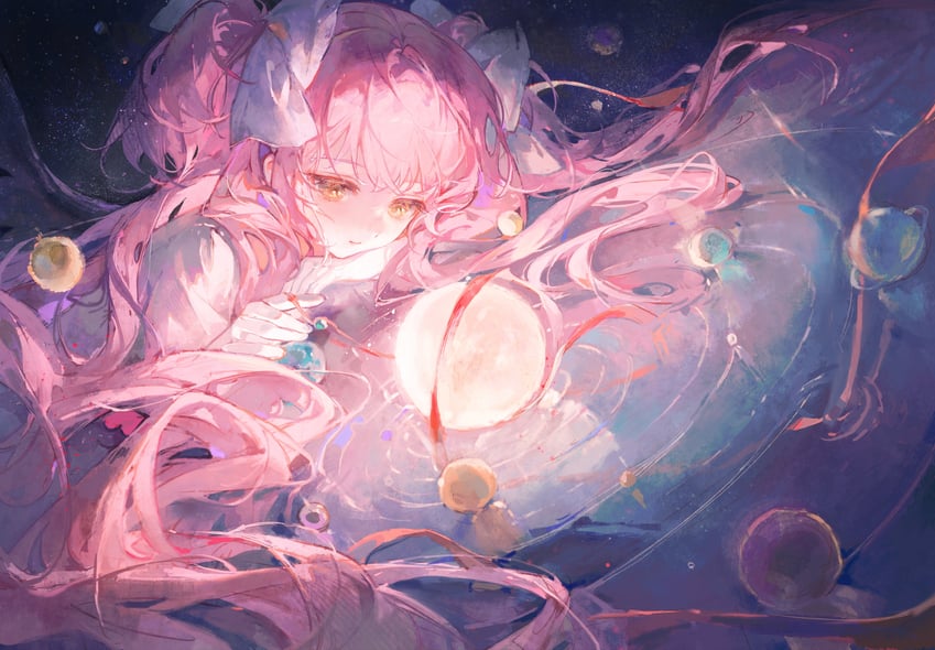 kaname madoka and ultimate madoka (mahou shoujo madoka magica) drawn by maccha_(mochancc)