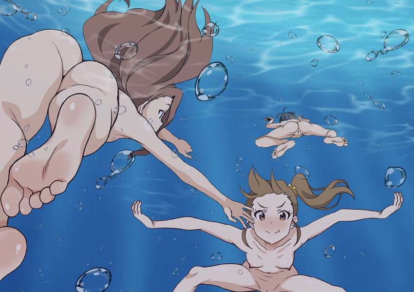 kikuchi makoto, minase iori, and futami mami (idolmaster) drawn by htnhtn555