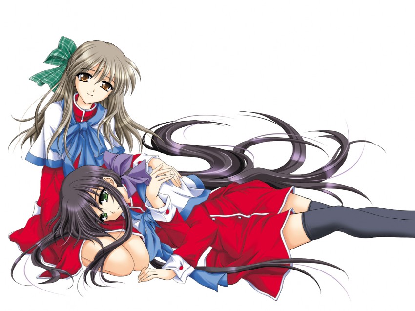 kawasumi mai and kurata sayuri (kanon) drawn by kanna_(plum)
