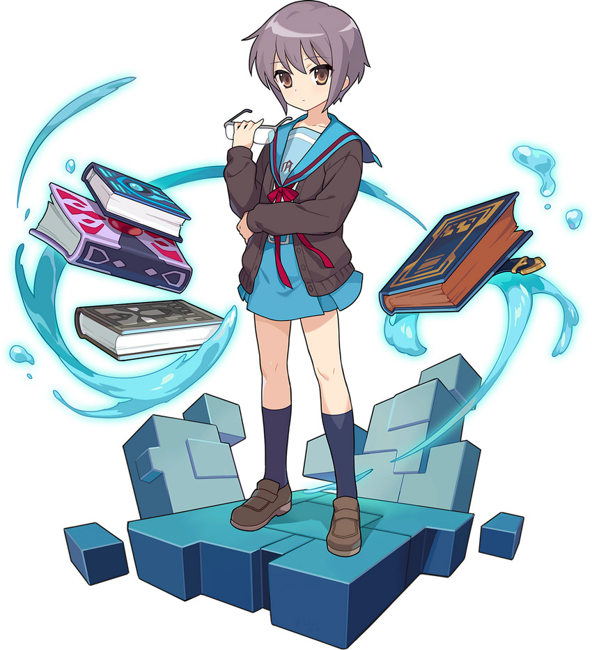 nagato yuki (suzumiya haruhi no yuuutsu and 1 more)
