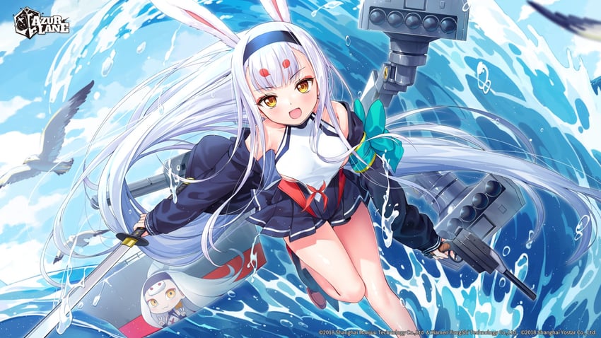 shimakaze (azur lane) drawn by silveroid