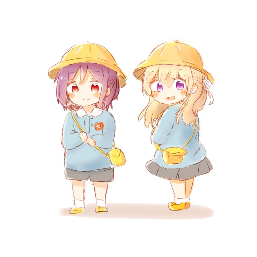 shirasagi chisato and seta kaoru (bang dream!) drawn by pan_(pansui)