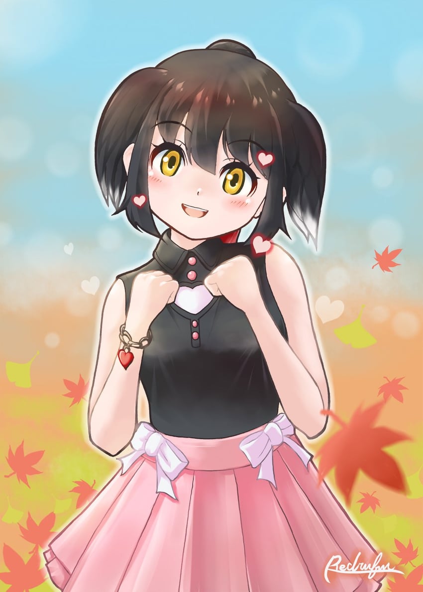 saddlebilled-stork (kemono friends and 1 more) drawn by redrufu2000