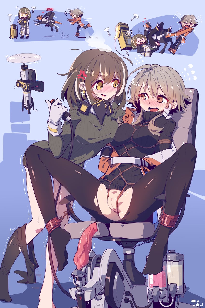 magallan and mayer (arknights) drawn by imazawa
