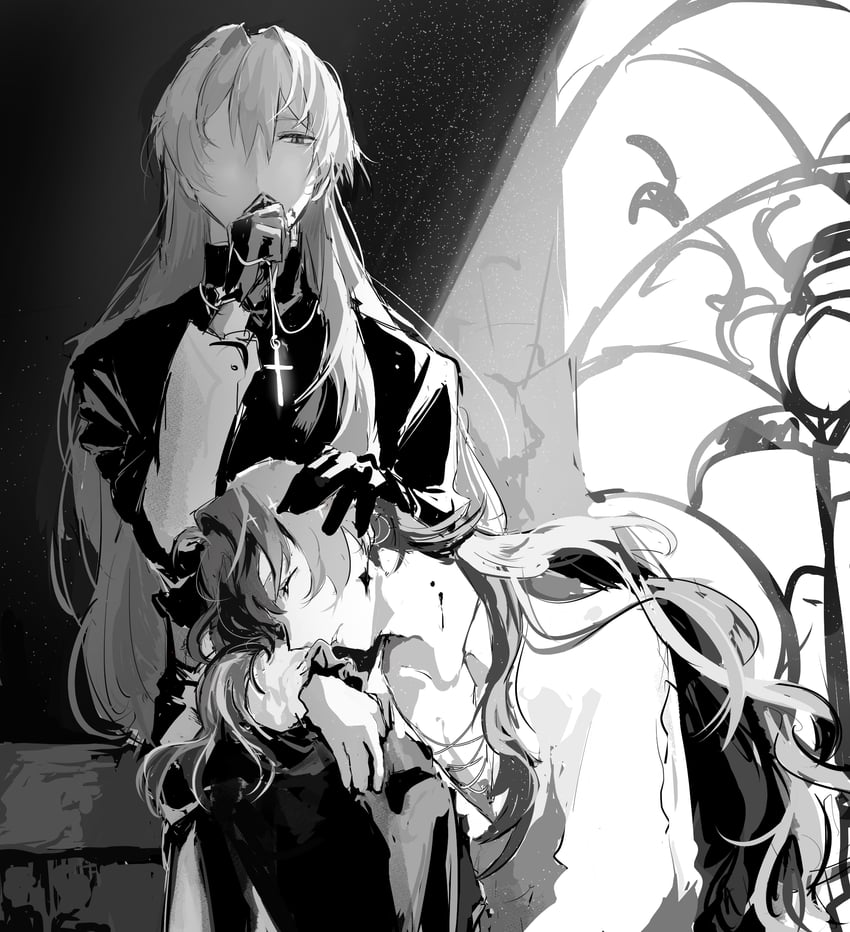 argenti and luocha (honkai and 1 more) drawn by lvyoujun1