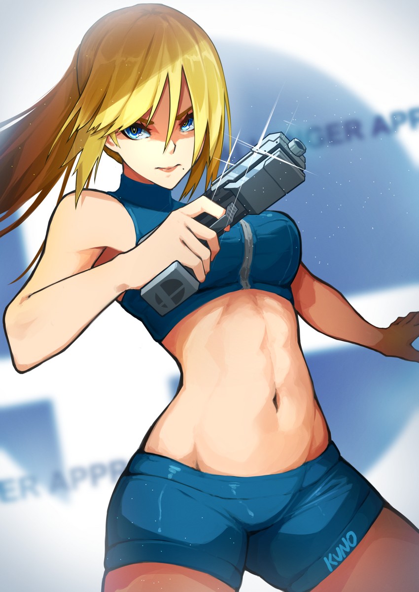 samus aran (super smash bros. and 2 more) drawn by kuno_(runkunochan)