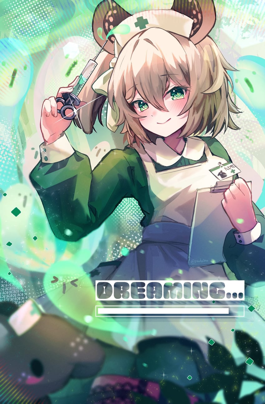 nimi nightmare and naplings (indie virtual youtuber) drawn by pochaimo