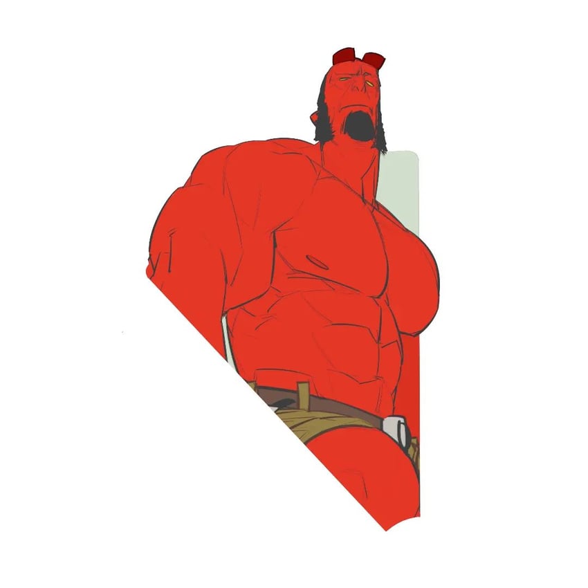 hellboy (hellboy) drawn by liyamou