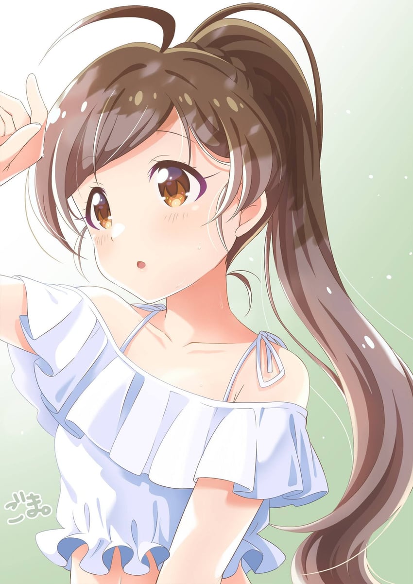 hakozaki serika (idolmaster and 1 more) drawn by goma_konbu