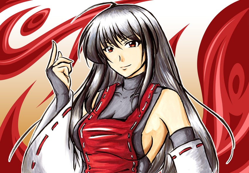 sendai hakurei no miko (original and 2 more) drawn by nagisa_k