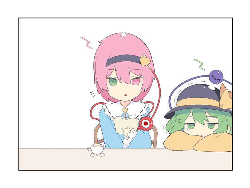 komeiji koishi and komeiji satori (touhou) drawn by saryuu_(iriomote)