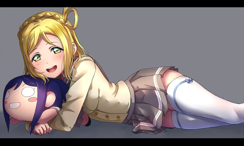 matsuura kanan and ohara mari (love live! and 1 more) drawn by usamaru67pi