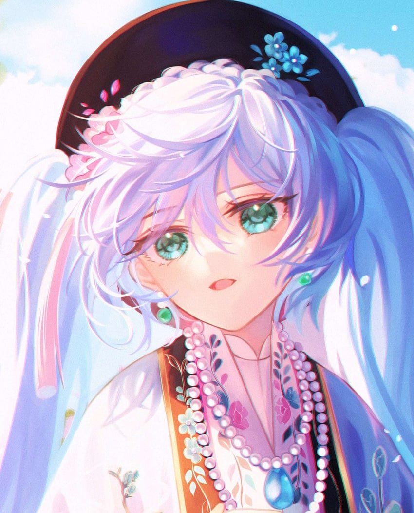 hatsune miku and thanh mai miku (vocaloid) drawn by theazureciel