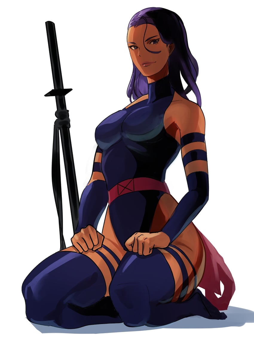 psylocke (marvel and 1 more) drawn by meke_(77842928)